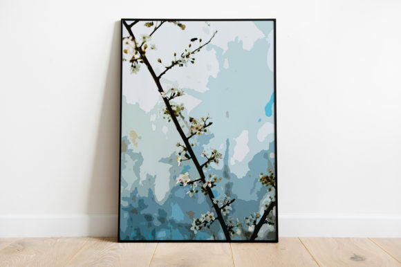 Blue Flower Watercolor Illustrations Review