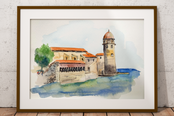 Colioure Watercolor Print Clip Art Review