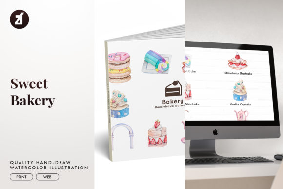 Sweet Bakery Watercolor Illustration Review