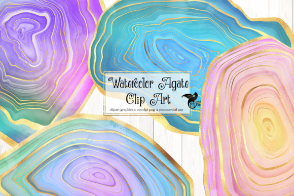 Watercolor Agate Clip Art: An Embroidery Review