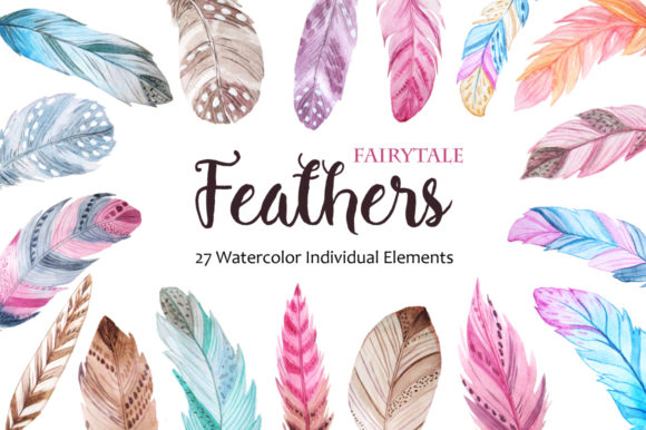 Watercolor Fairytale Feathers Set Review