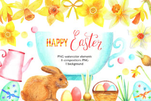 Watercolor Happy Easter Illustrations Review